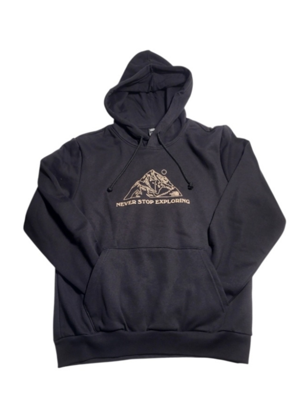 NEW The North Face Men's Evolution Mountain Black Graphic Hoodie - Size M